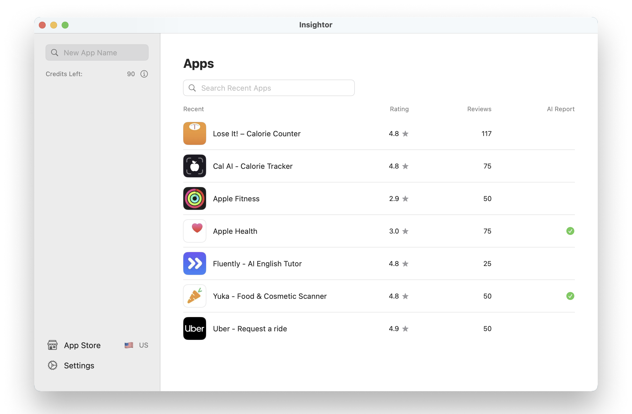 Insightor app